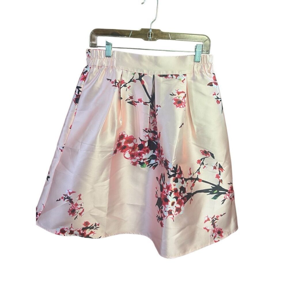 Allegra K Women’s Vintage Y2K Floral Print High Waisted Aline Midi Flare Skirt S